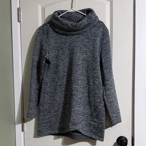 Lands' End Charcoal Cowl Neck Sweater